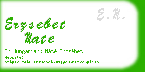 erzsebet mate business card